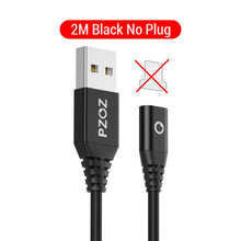 Load image into Gallery viewer, PZOZ 1M 2M Magnetic Cable Micro usb Type C Fast Charging Microusb Type-C Magnet Charger Wire usb c For iphone 11 X Xr usb cable
