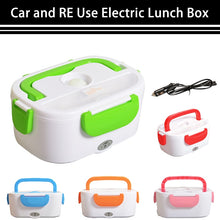 Load image into Gallery viewer, Portable Electric 12V Heated Lunch Box Bento Boxes Auto Car Food Rice Container Warmer For School Office Home Dinnerware
